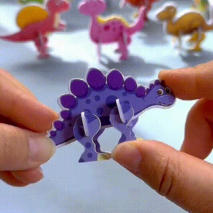 🎠Vidám időtöltés kicsiknek! DIY 3D-s rajzfilm puzzle (25 darabos készlet)(🔥 1-et fizet, 2-t kap!)