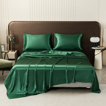 🛏️ Elegáns és puha kényelem a hálószobában! Egyszínű szatén ágynemű