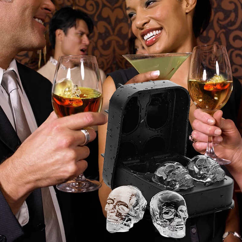 Ez tényleg egy vad és menő kiegészítő a bulikhoz!💀🧊 Csináld magad! Szilikon koponya jégkockaforma✨