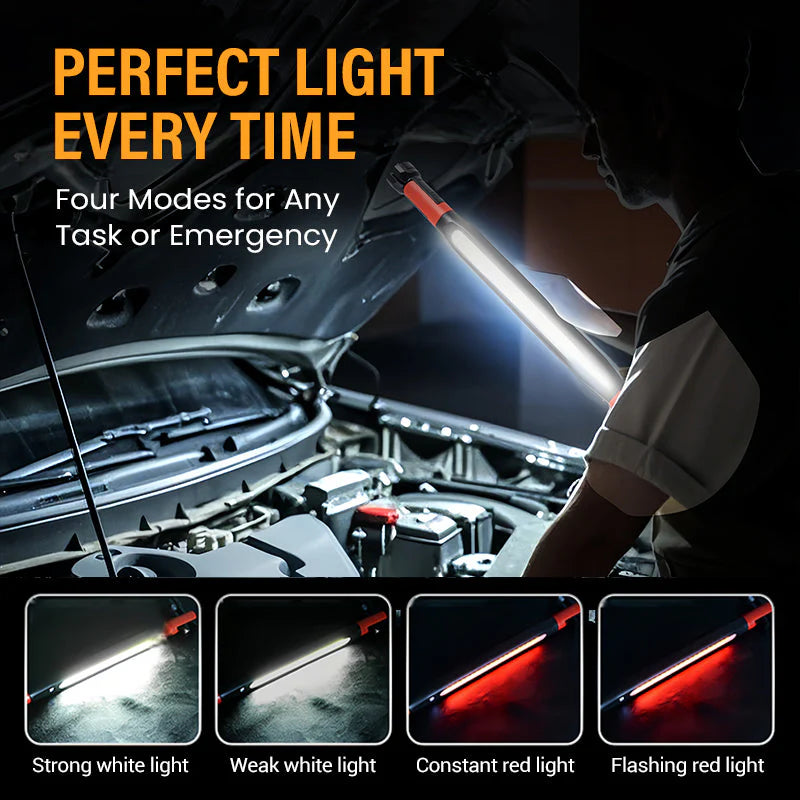 💡🔋 Négyfunkciós akkumulátoros munkalámpa | Vezeték nélküli kivitel – utánvéttel fizethető ✅