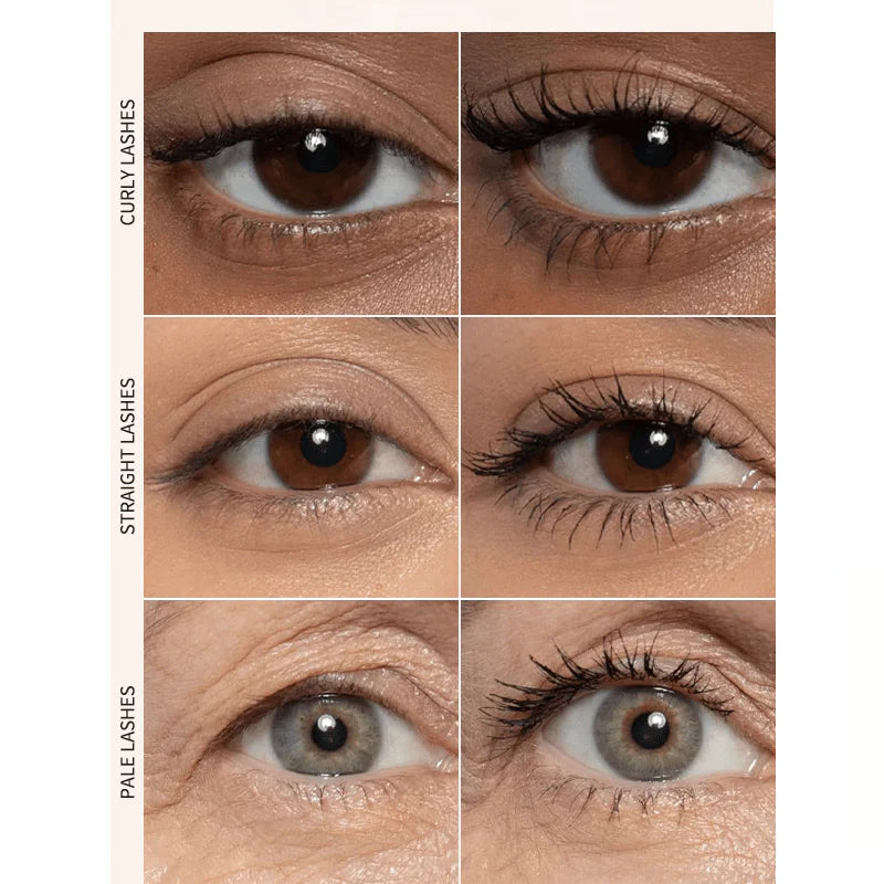 💖 Vízálló szempillaspirál, amely nem maszatolódik, hosszú és ívelt szempillákért
