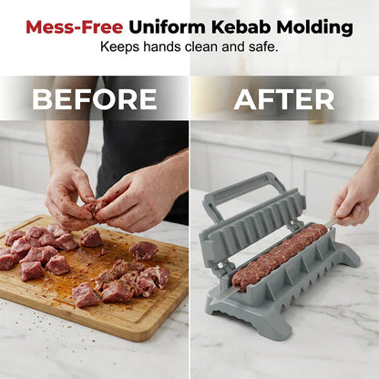 Mennyivel egyszerűbb a kebab készítés ezzel a kis kütyüvel!☀️ Könnyen kezelhető grill‑kebabkészítő nyárs✨🍖