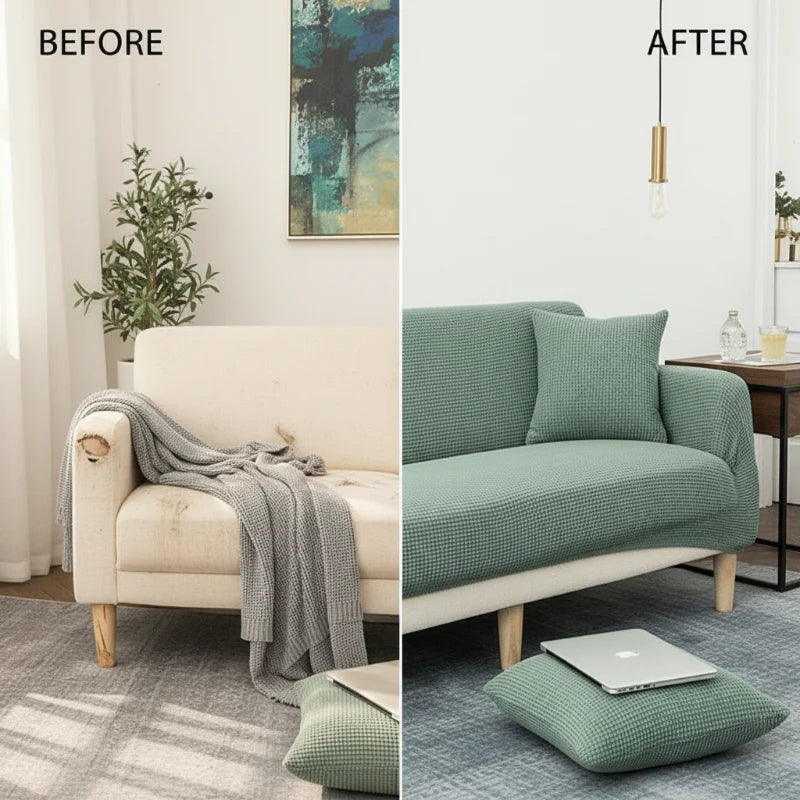 🛋️✨ Jakkár szövetből készült, rugalmas kanapéhuzat – elegancia és védelem egyben