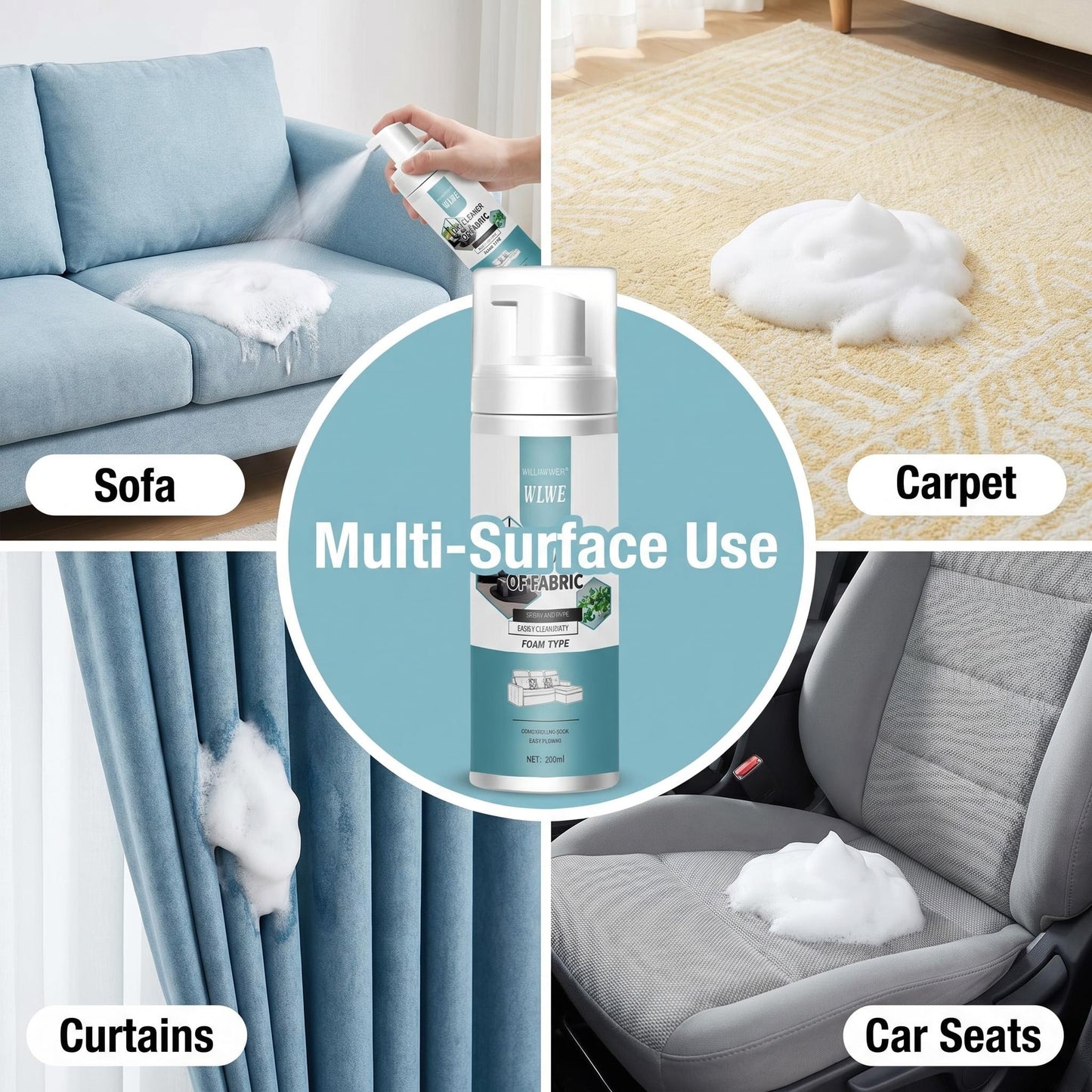 🛋️ A bútorokon ragadó makacs foltok végre eltűnnek erőlködés nélkül! 🧼✨ Erőteljes habos tisztítószer szövetekhez ✅