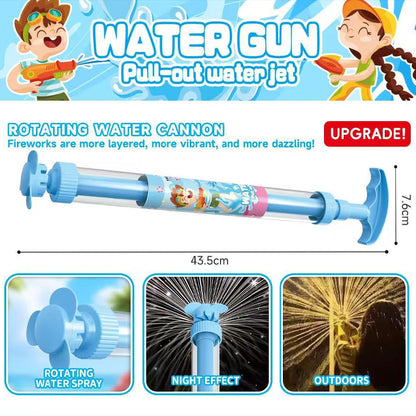 💦 Nyári unalom és hőség ellen ez a legjobb fegyver a gyerekek kezében! Világos szivárványos LED-es vízipisztoly