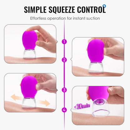 💆‍♀️✨ Üveg és szilikon vákuum-masszázs csészék – otthoni relaxáció és ápolás