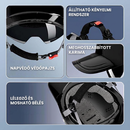 🔥 Unisex Baseboll Sapka Stílusú Motorkerékpár Sisak 🏍️🧢