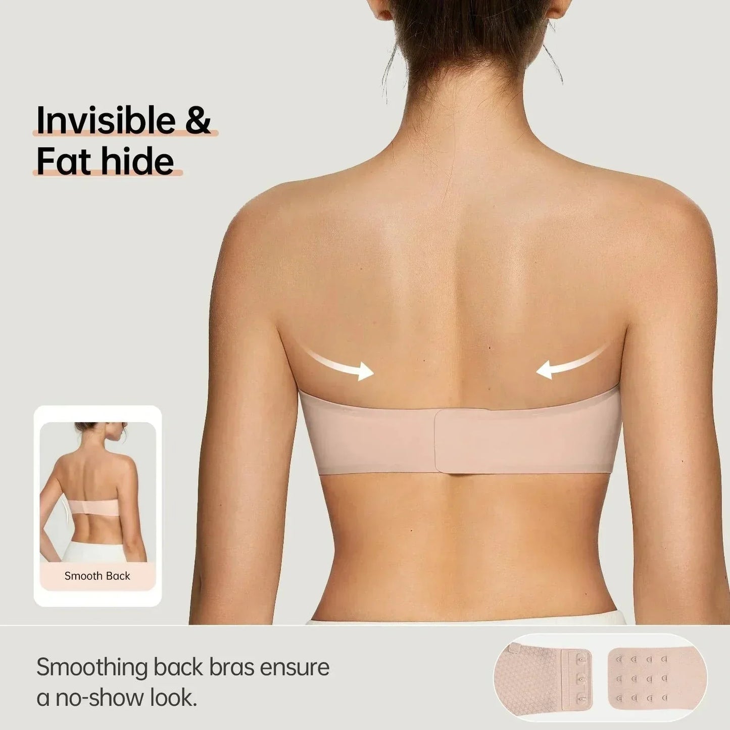 💞Női vállpánt nélküli melltartók, push-up bandeau melltartók, csúszásmentes, merevítő nélküli, párnázott melltartók, varratmentes, kényelmes csőmelltartók