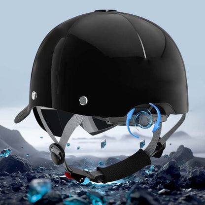 🔥 Unisex Baseboll Sapka Stílusú Motorkerékpár Sisak 🏍️🧢