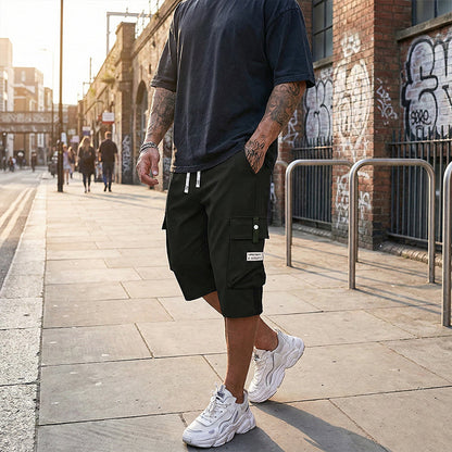 👖 Férfi capri cargo nadrág húzózsinórossal – Alkalmi, multifunkciós, kényelmes