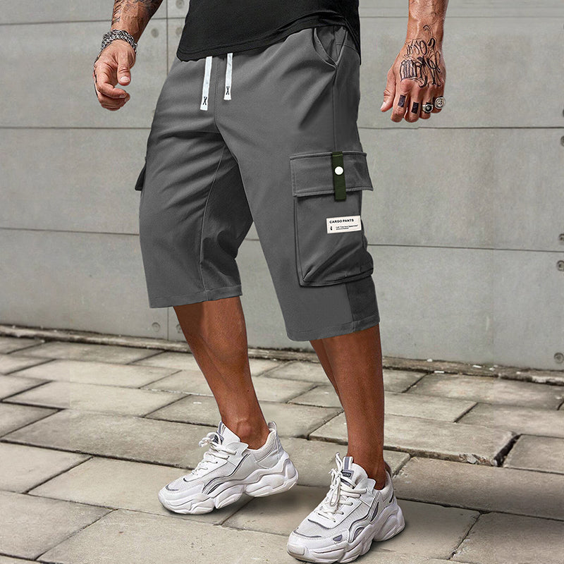 👖 Férfi capri cargo nadrág húzózsinórossal – Alkalmi, multifunkciós, kényelmes
