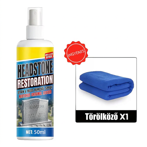 🏛️ Sírtisztító spray – gyors hatású | Gránithoz, márványhoz, kék kőhöz, természetes kőhöz – utánvéttel 🌿