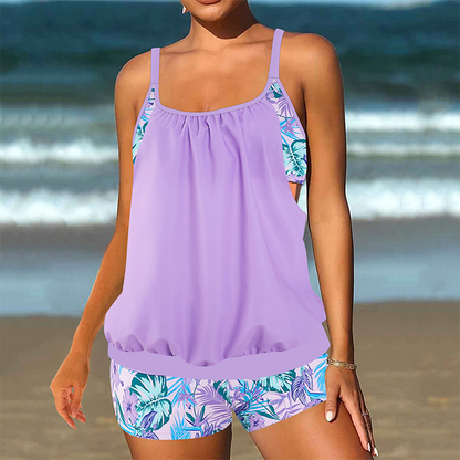 ✨ Női kétrészes, rövidnadrágos blúzszerű tankini 👙🌊