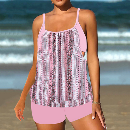 ✨ Női kétrészes, rövidnadrágos blúzszerű tankini 👙🌊