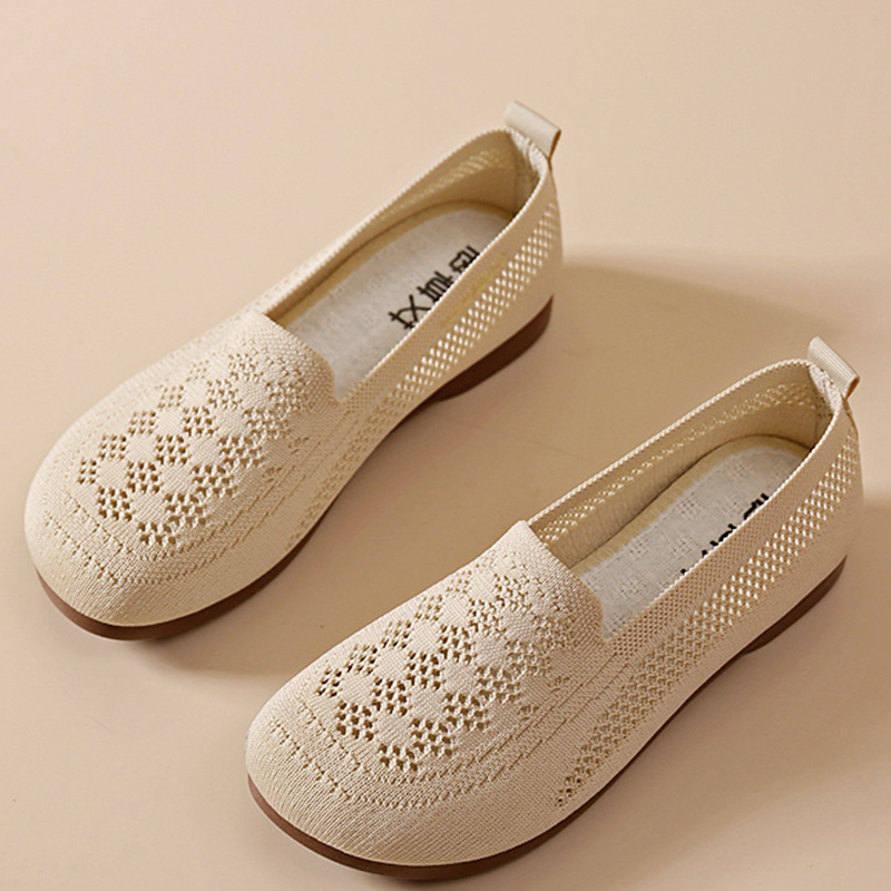 Kényelmes könnyű viselet minden napra👌 🦶🌬️ Női légáteresztő kötött slip-on cipő ❄️🌿