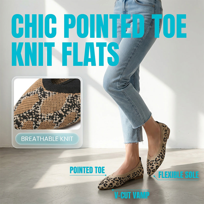 Keresed a könnyű és nőies cipőt a mindennapokra? 🥿✨ Női hegyes orrú kötött balerina