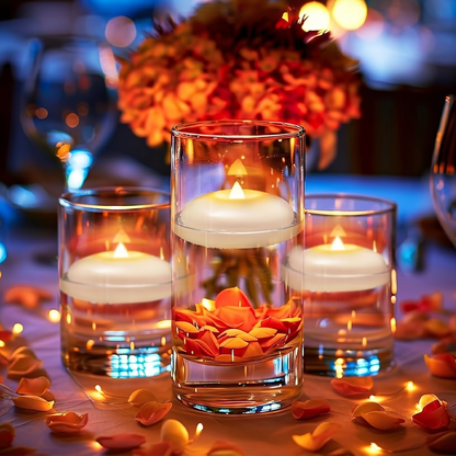 Unod a veszélyes igazi gyertyák használatát otthon?🕯️ 🔥💡 Láng nélküli, lebegő LED gyertyák (1 készlet/12 db) 🙏✨