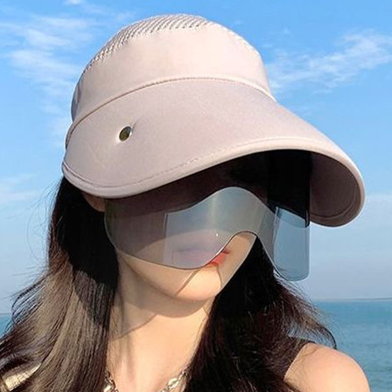☀️Védd bőrödet a káros napsugárzástól! 🧢🌞 Széles karimájú napellenzős sapka arcvédővel 💨