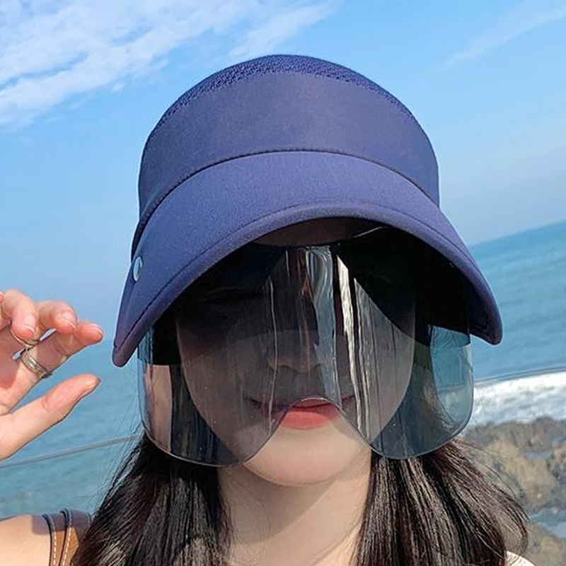 ☀️Védd bőrödet a káros napsugárzástól! 🧢🌞 Széles karimájú napellenzős sapka arcvédővel 💨
