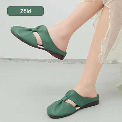👡 Női csomós mules papucs – puha talp | Divatos dizájn, könnyű és rugalmas – tökéletes sétákhoz és városi programokhoz 🛍️