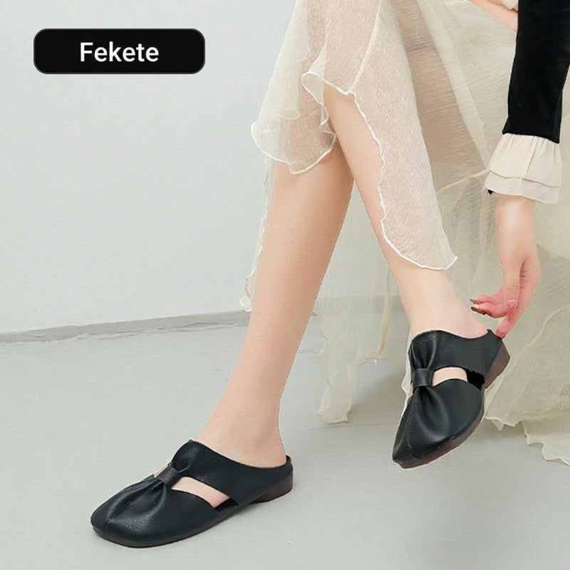 👡 Női csomós mules papucs – puha talp | Divatos dizájn, könnyű és rugalmas – tökéletes sétákhoz és városi programokhoz 🛍️