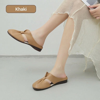 👡 Női csomós mules papucs – puha talp | Divatos dizájn, könnyű és rugalmas – tökéletes sétákhoz és városi programokhoz 🛍️